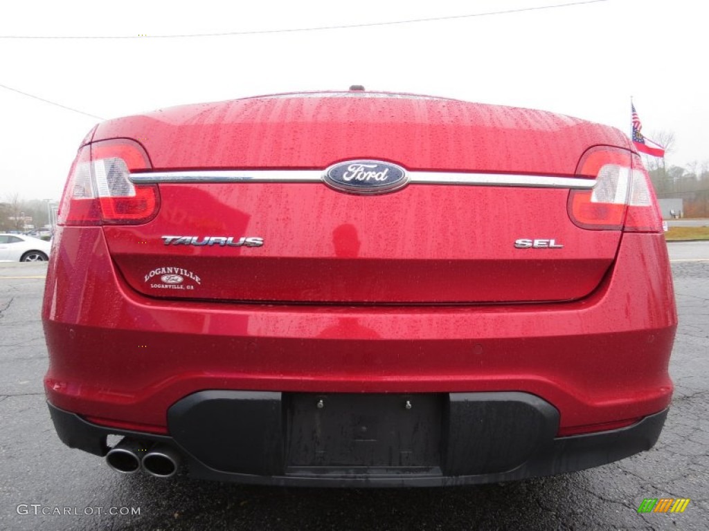2012 Taurus SEL - Red Candy Metallic / Light Stone photo #6