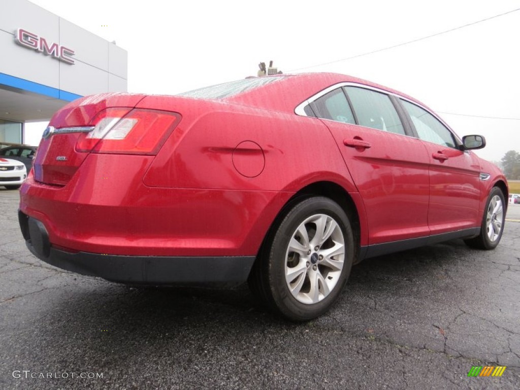2012 Taurus SEL - Red Candy Metallic / Light Stone photo #7