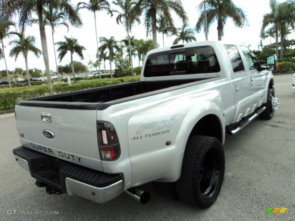 2008 F350 Super Duty FX4 Crew Cab 4x4 Dually - Silver Metallic / Black photo #9