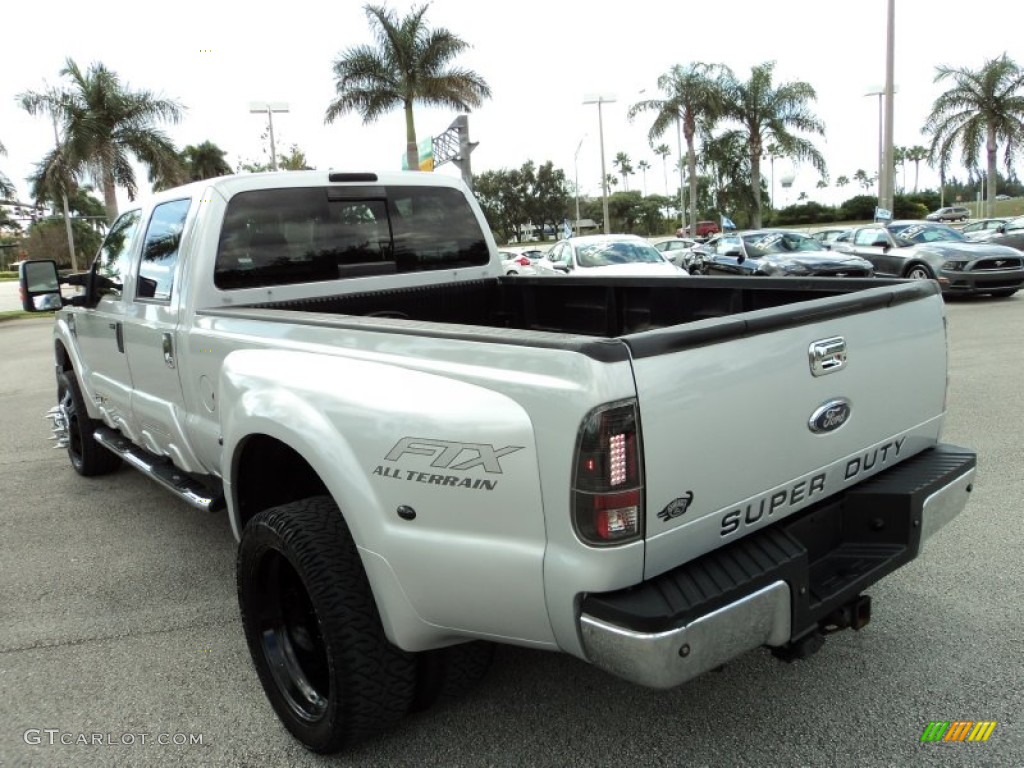 2008 F350 Super Duty FX4 Crew Cab 4x4 Dually - Silver Metallic / Black photo #14