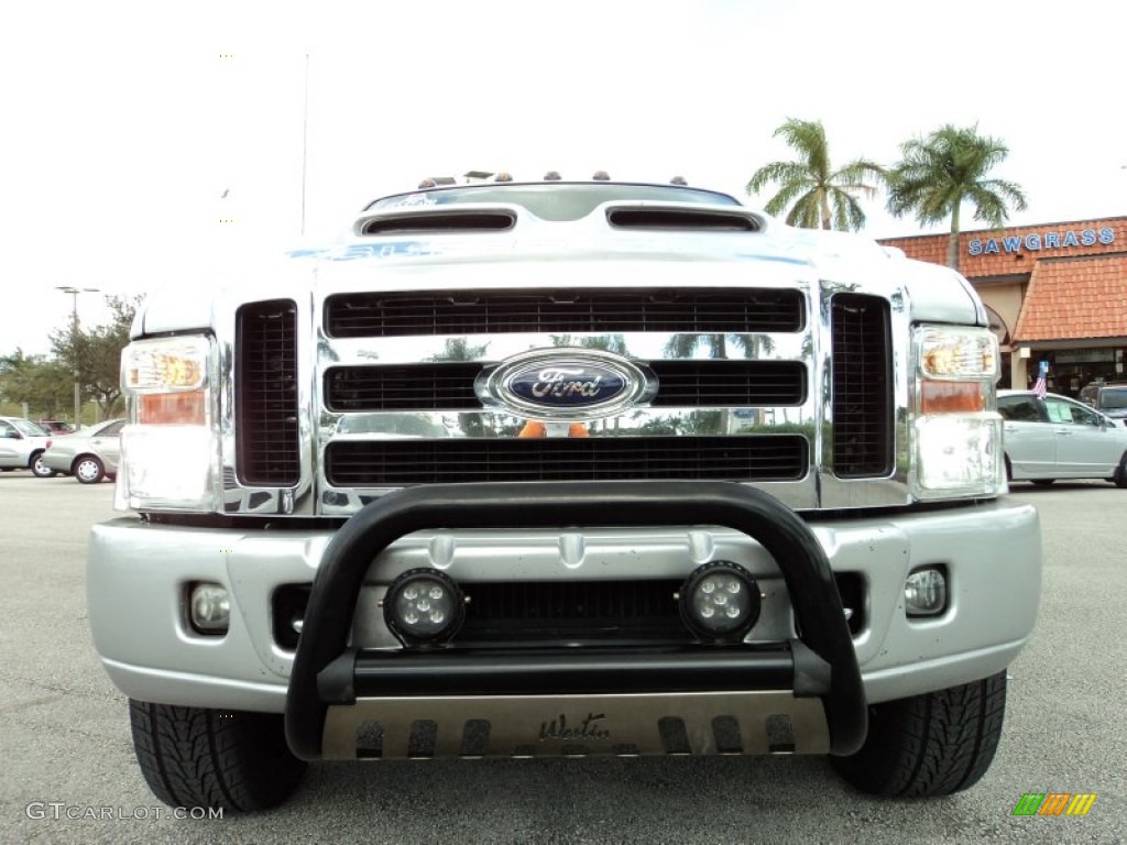 2008 F350 Super Duty FX4 Crew Cab 4x4 Dually - Silver Metallic / Black photo #24