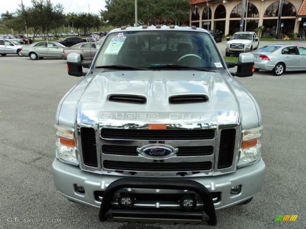 2008 F350 Super Duty FX4 Crew Cab 4x4 Dually - Silver Metallic / Black photo #25