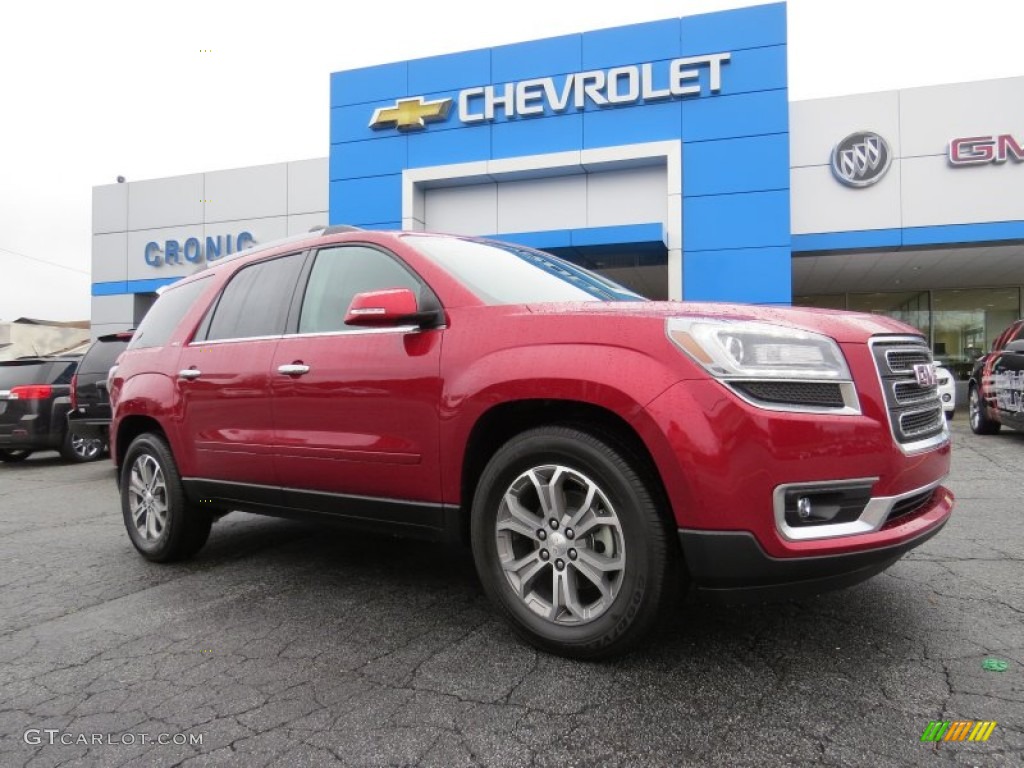 2014 Acadia SLT - Crystal Red Tintcoat / Dark Cashmere photo #1