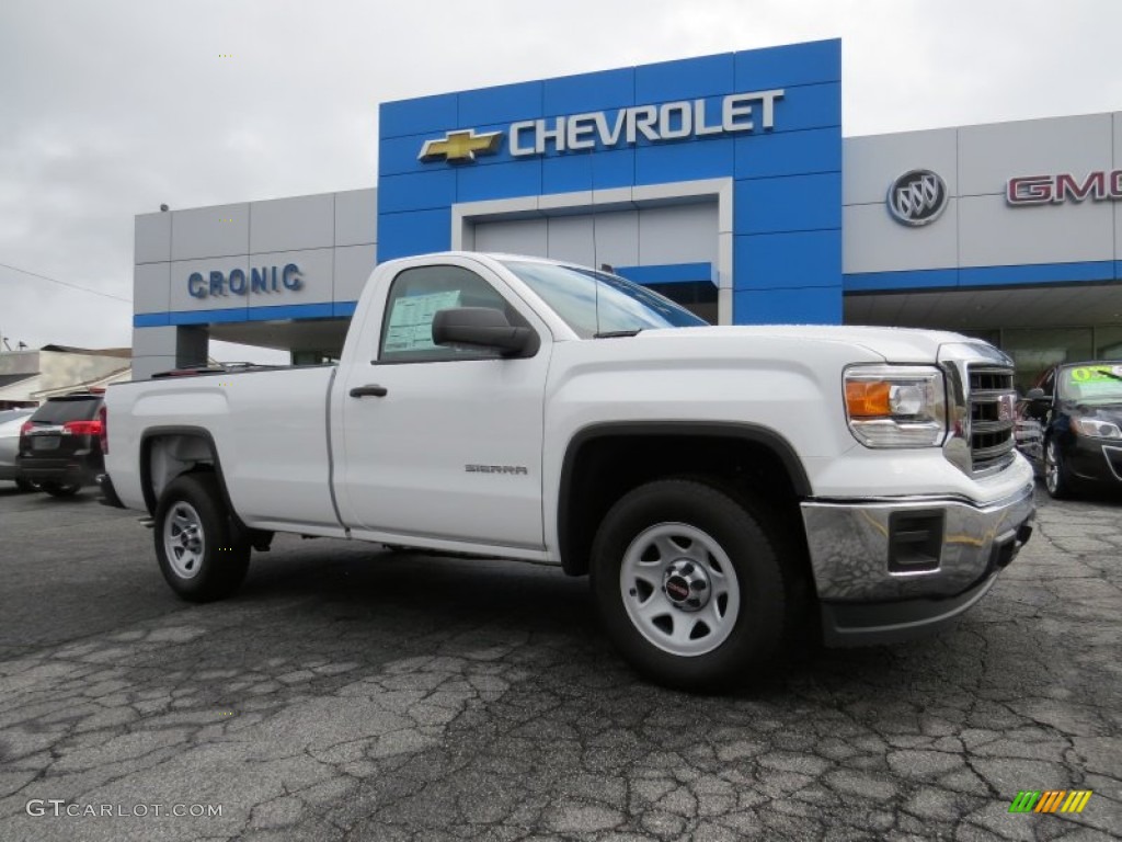 2014 Sierra 1500 Regular Cab - Summit White / Jet Black/Dark Ash photo #1