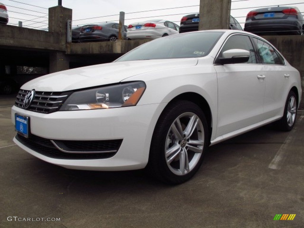 2014 Passat TDI SE - Candy White / Cornsilk Beige photo #3