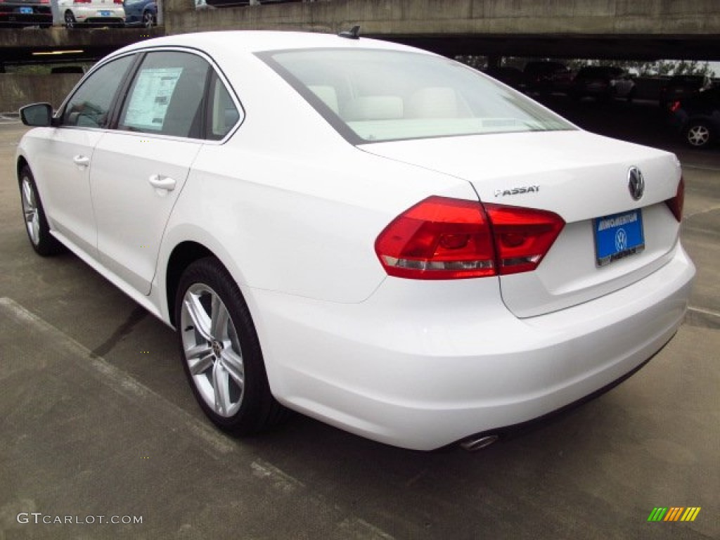 2014 Passat TDI SE - Candy White / Cornsilk Beige photo #4