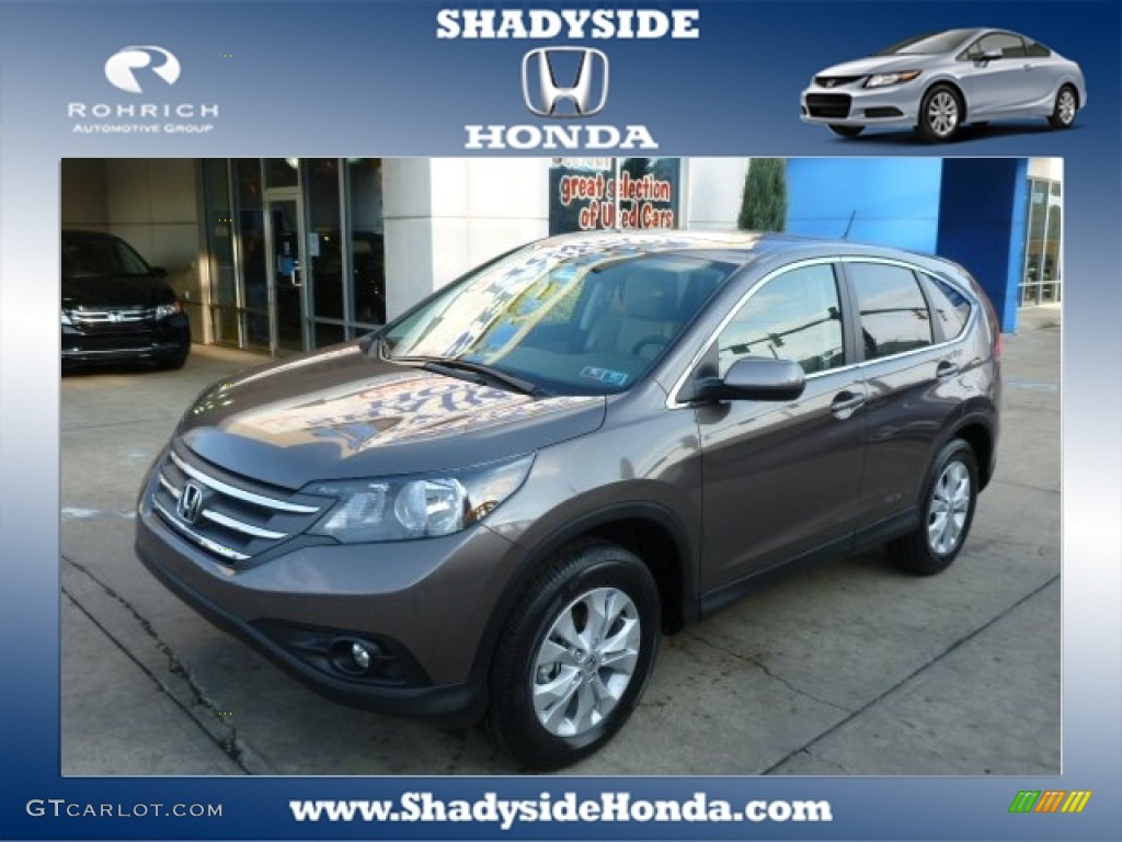 2014 CR-V EX AWD - Urban Titanium Metallic / Beige photo #1