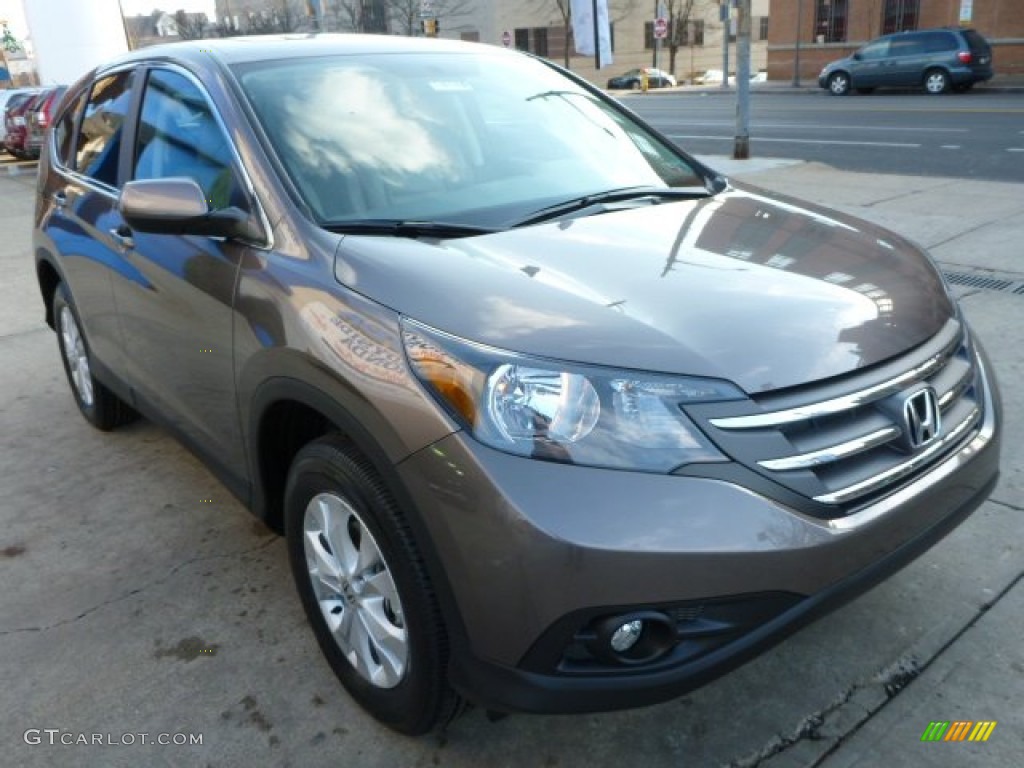 2014 CR-V EX AWD - Urban Titanium Metallic / Beige photo #9