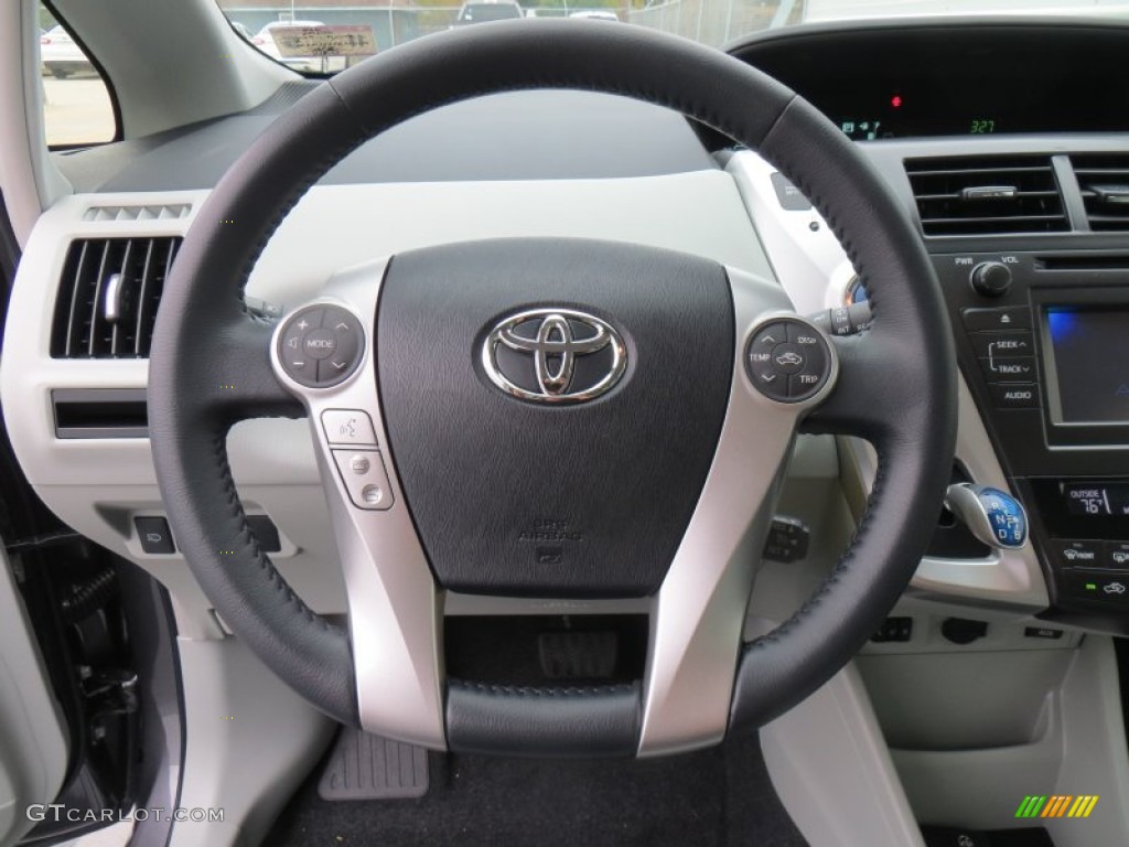 2014 Toyota Prius v Five Steering Wheel Photos