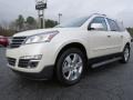 2014 White Diamond Tricoat Chevrolet Traverse LTZ  photo #3