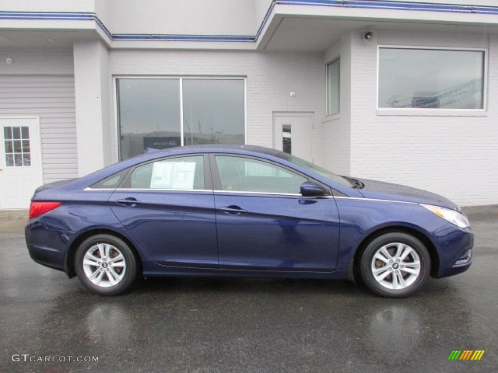 2012 Sonata GLS - Indigo Night Blue / Gray photo #2