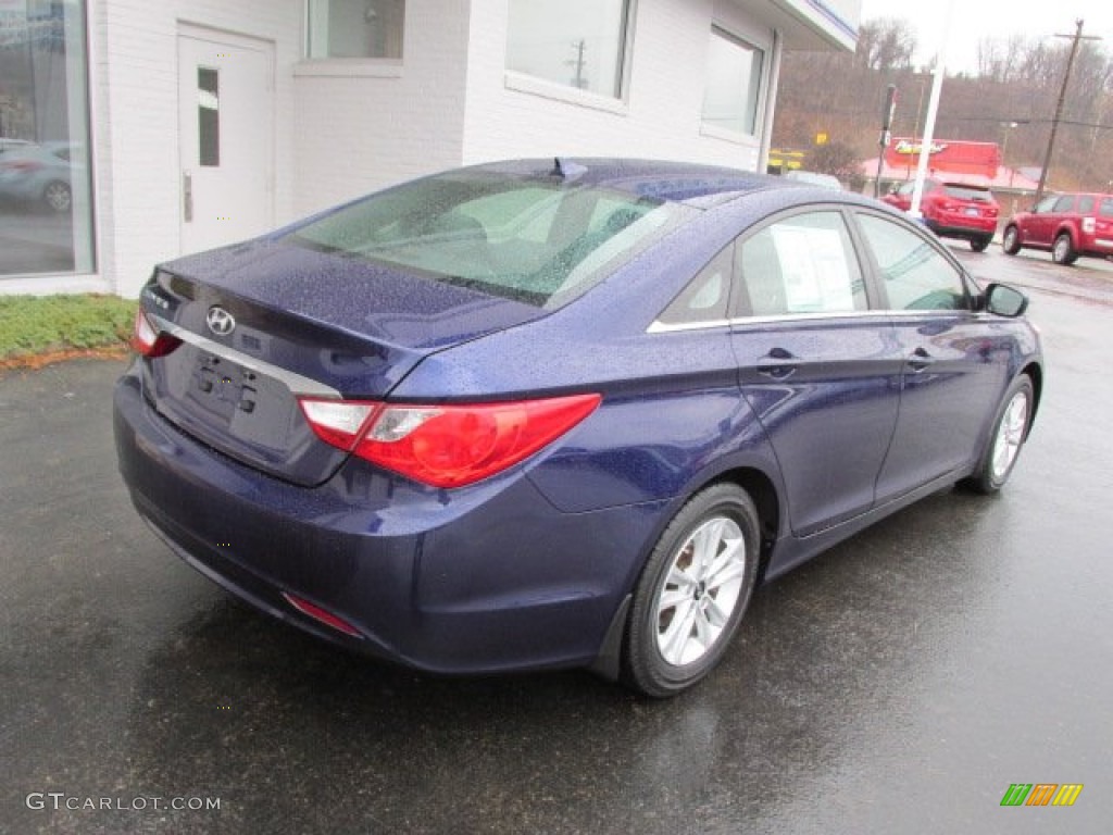 2012 Sonata GLS - Indigo Night Blue / Gray photo #9