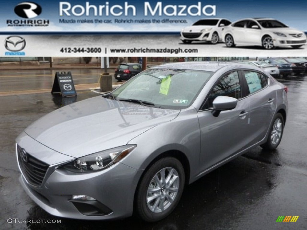 2014 MAZDA3 i Touring 4 Door - Liquid Silver Metallic / Black photo #1