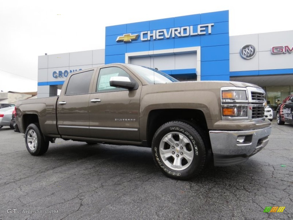 2014 Silverado 1500 LTZ Crew Cab 4x4 - Brownstone Metallic / Cocoa/Dune photo #1