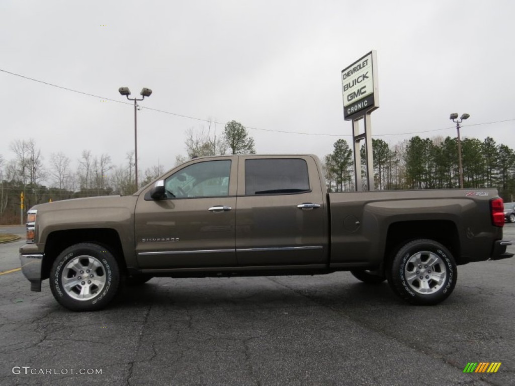 2014 Silverado 1500 LTZ Crew Cab 4x4 - Brownstone Metallic / Cocoa/Dune photo #4