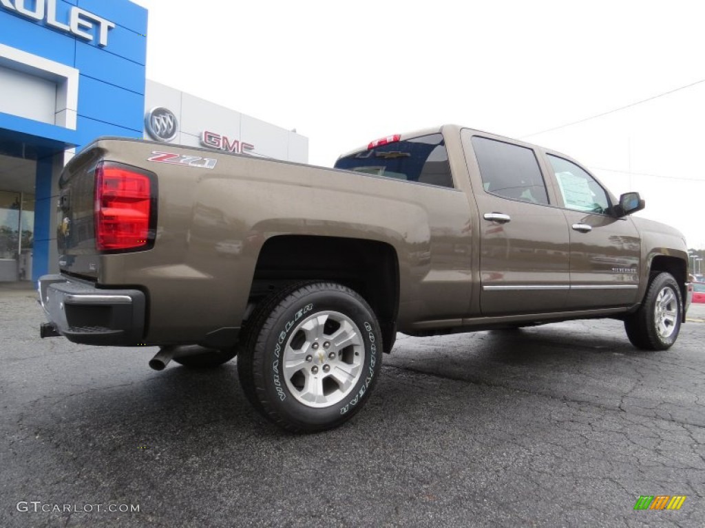 2014 Silverado 1500 LTZ Crew Cab 4x4 - Brownstone Metallic / Cocoa/Dune photo #7