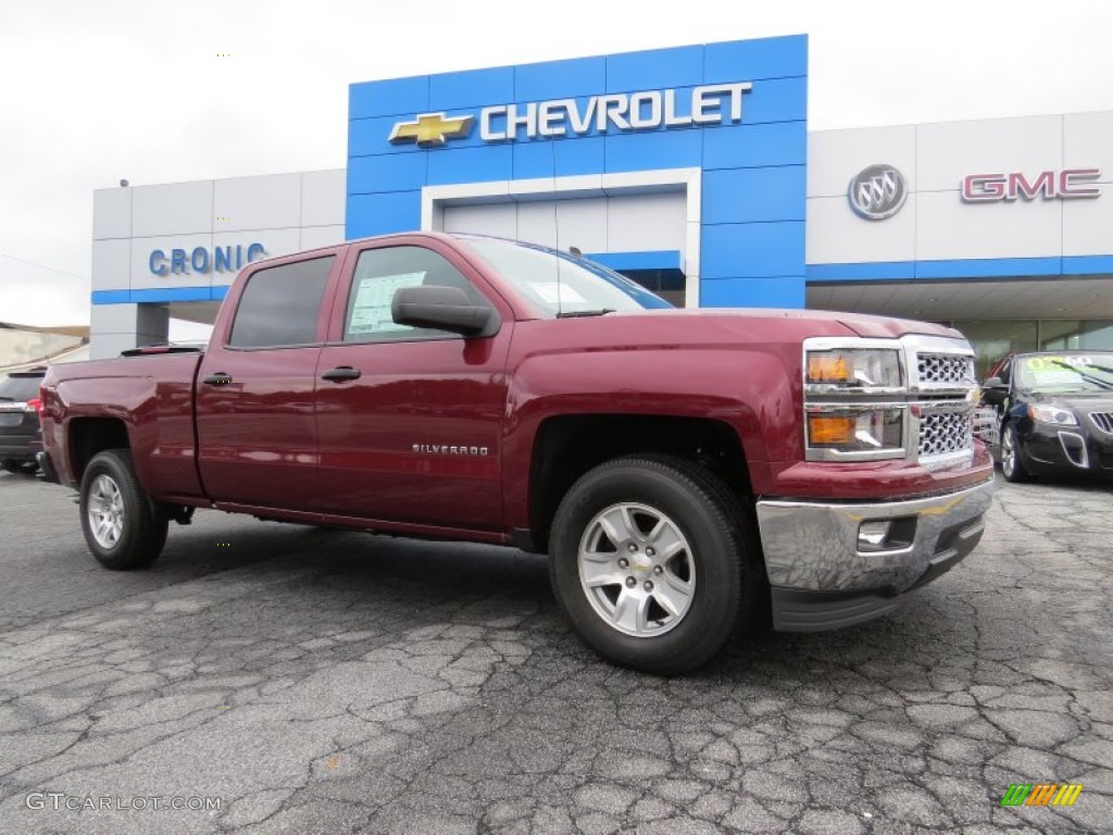 2014 Silverado 1500 LT Crew Cab - Deep Ruby Metallic / Cocoa/Dune photo #1