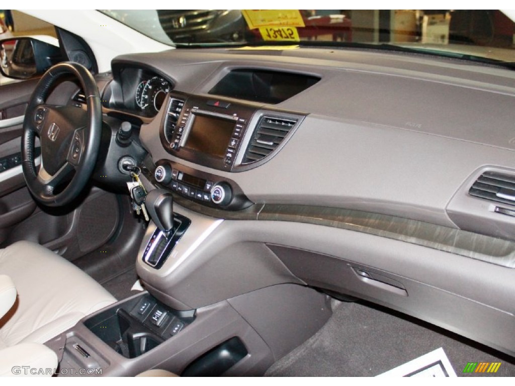 2012 CR-V EX-L 4WD - Taffeta White / Beige photo #10