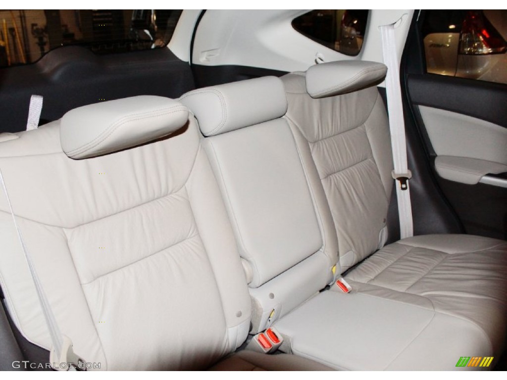 2012 CR-V EX-L 4WD - Taffeta White / Beige photo #17