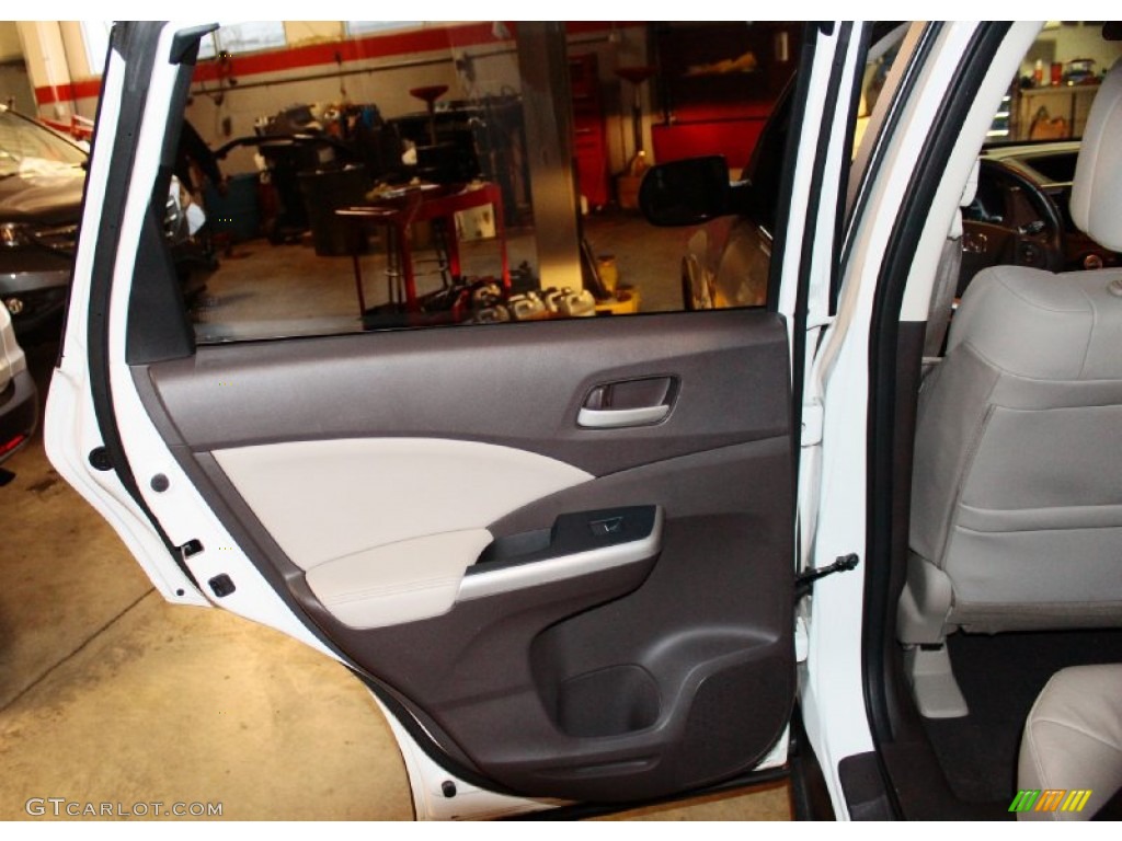 2012 CR-V EX-L 4WD - Taffeta White / Beige photo #21