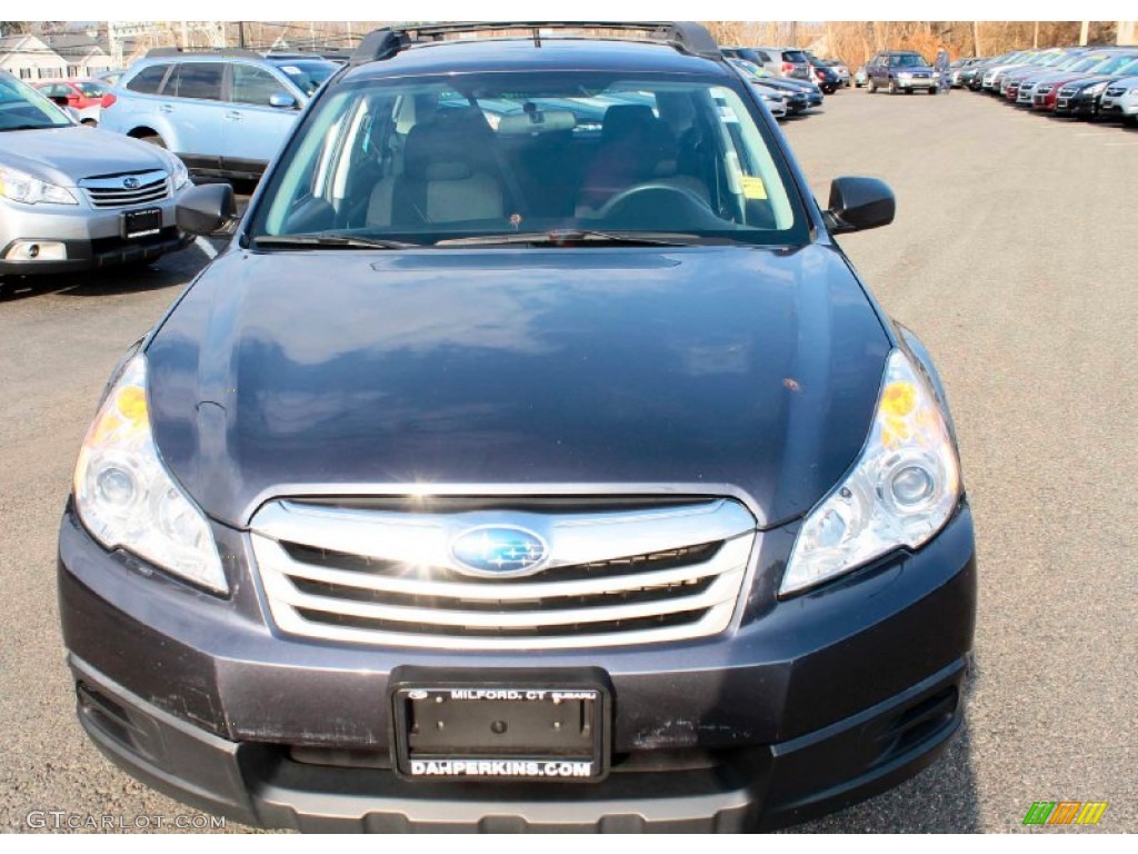 2011 Outback 2.5i Wagon - Graphite Gray Metallic / Off Black photo #2