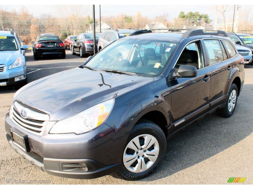 2011 Outback 2.5i Wagon - Graphite Gray Metallic / Off Black photo #3