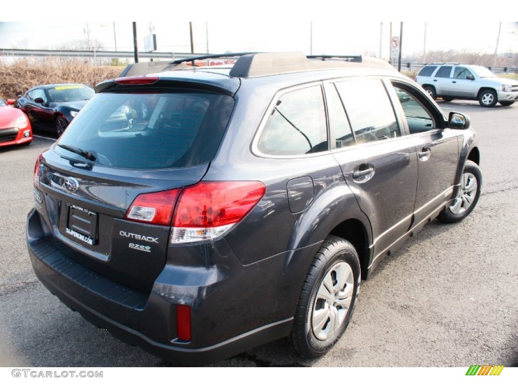 2011 Outback 2.5i Wagon - Graphite Gray Metallic / Off Black photo #6