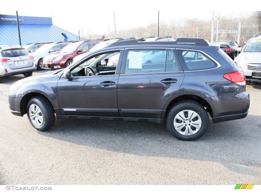 2011 Outback 2.5i Wagon - Graphite Gray Metallic / Off Black photo #11