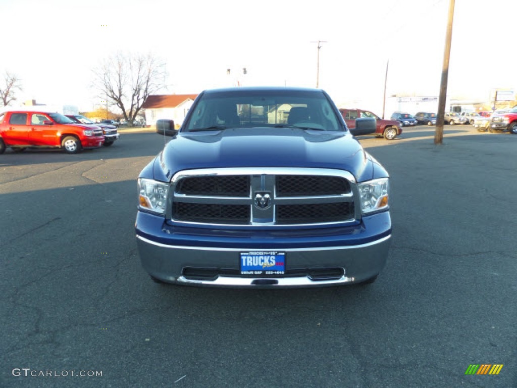 2010 Ram 1500 SLT Quad Cab 4x4 - Deep Water Blue Pearl / Dark Slate/Medium Graystone photo #2