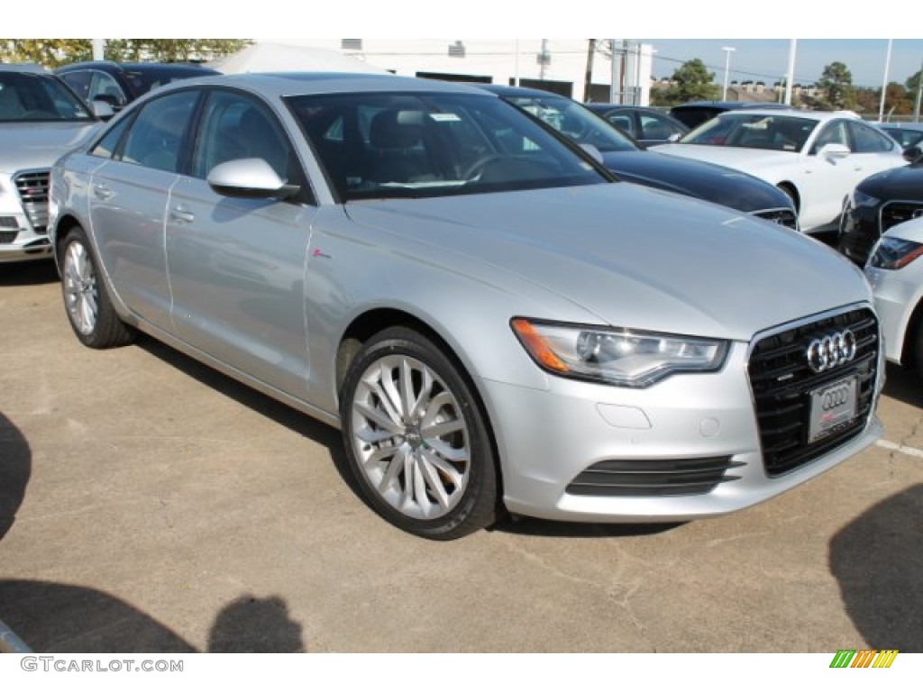 2014 A6 3.0T quattro Sedan - Ice Silver Metallic / Black photo #1