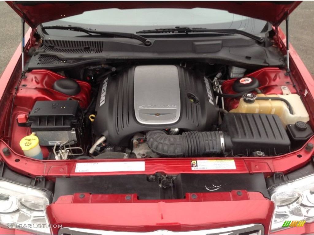 2007 300 C HEMI - Inferno Red Crystal Pearlcoat / Dark Slate Gray/Light Graystone photo #23