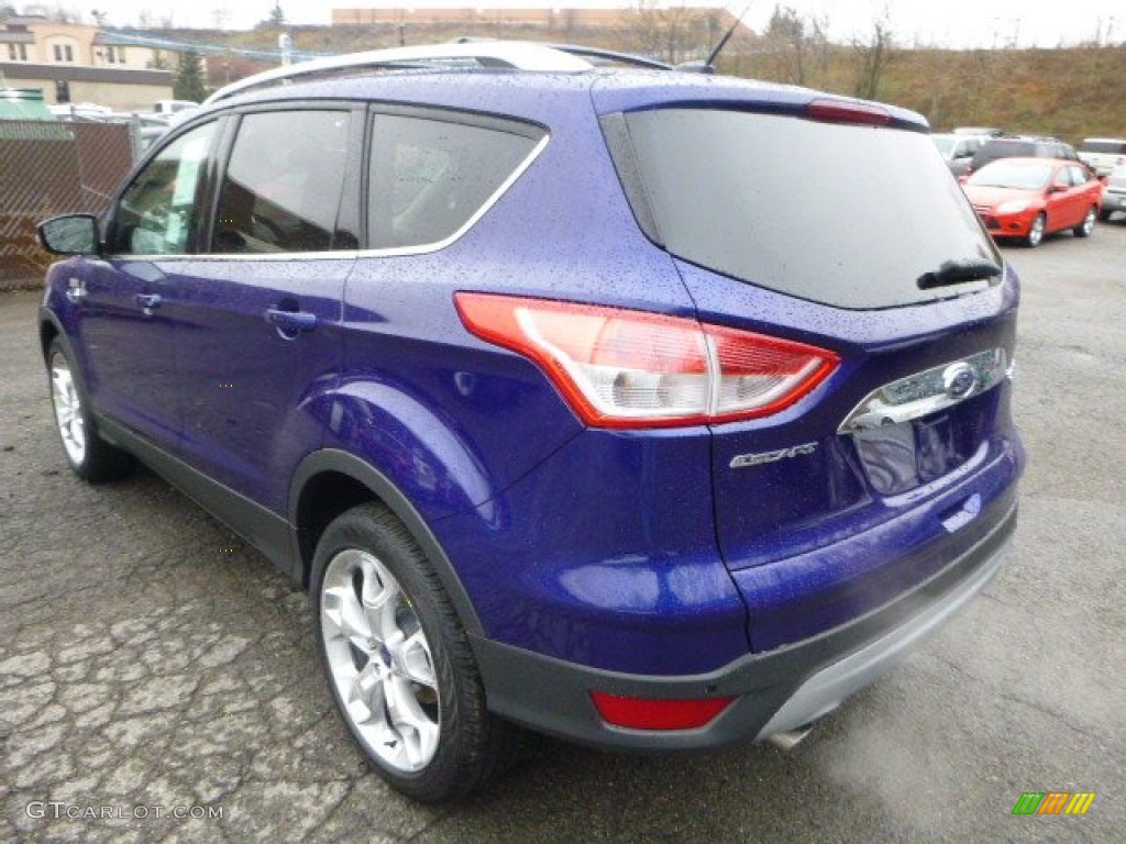 2014 Escape Titanium 2.0L EcoBoost 4WD - Deep Impact Blue / Medium Light Stone photo #4