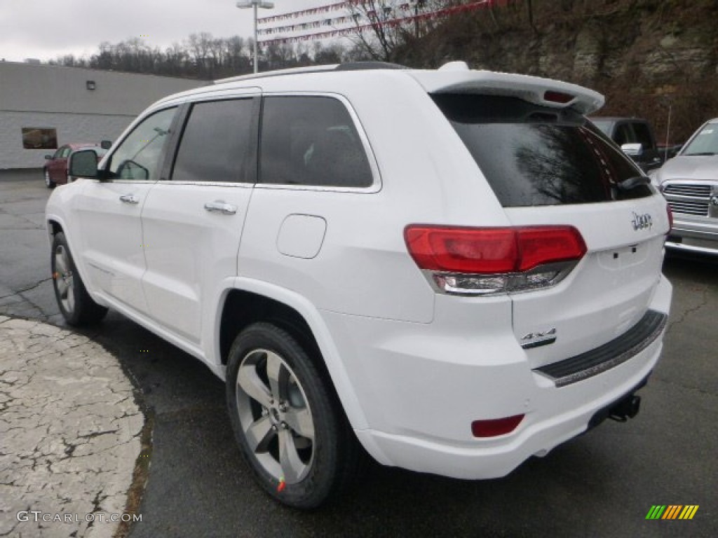 2014 Grand Cherokee Overland 4x4 - Bright White / Overland Nepal Jeep Brown Light Frost photo #3