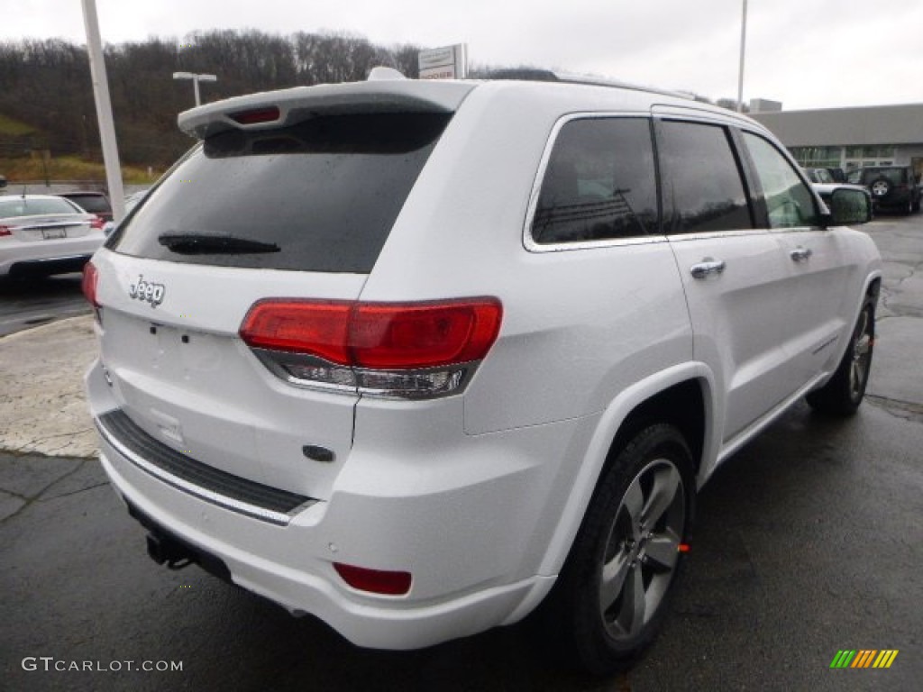 2014 Grand Cherokee Overland 4x4 - Bright White / Overland Nepal Jeep Brown Light Frost photo #5