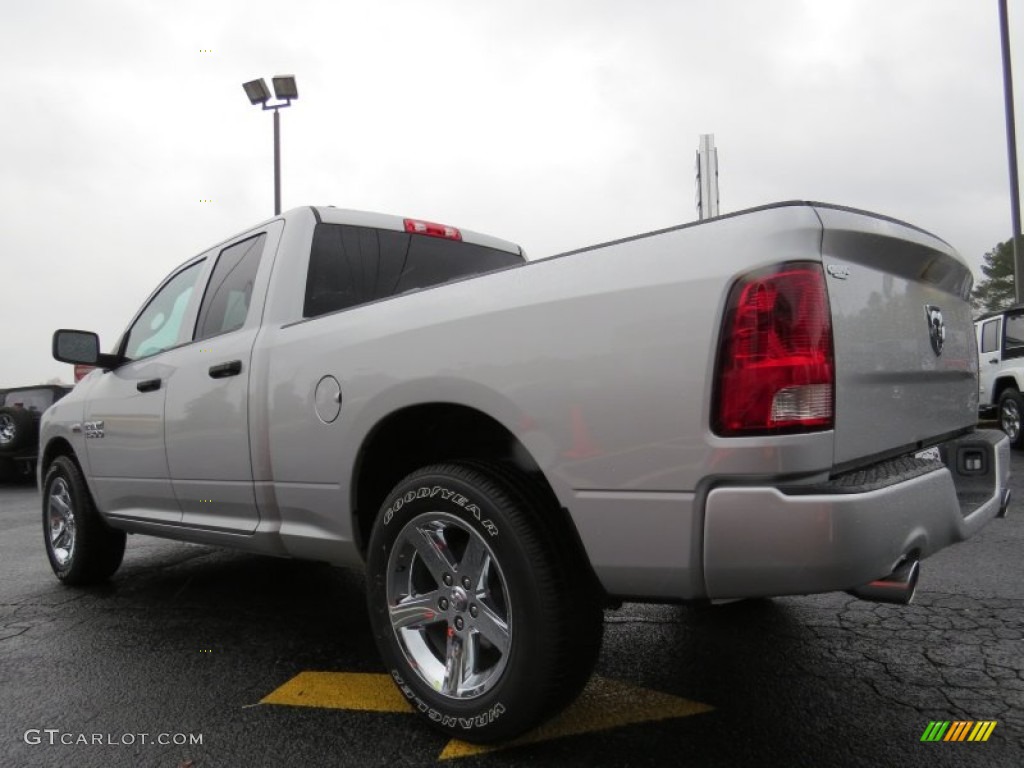 2014 1500 Express Quad Cab - Bright Silver Metallic / Black/Diesel Gray photo #5