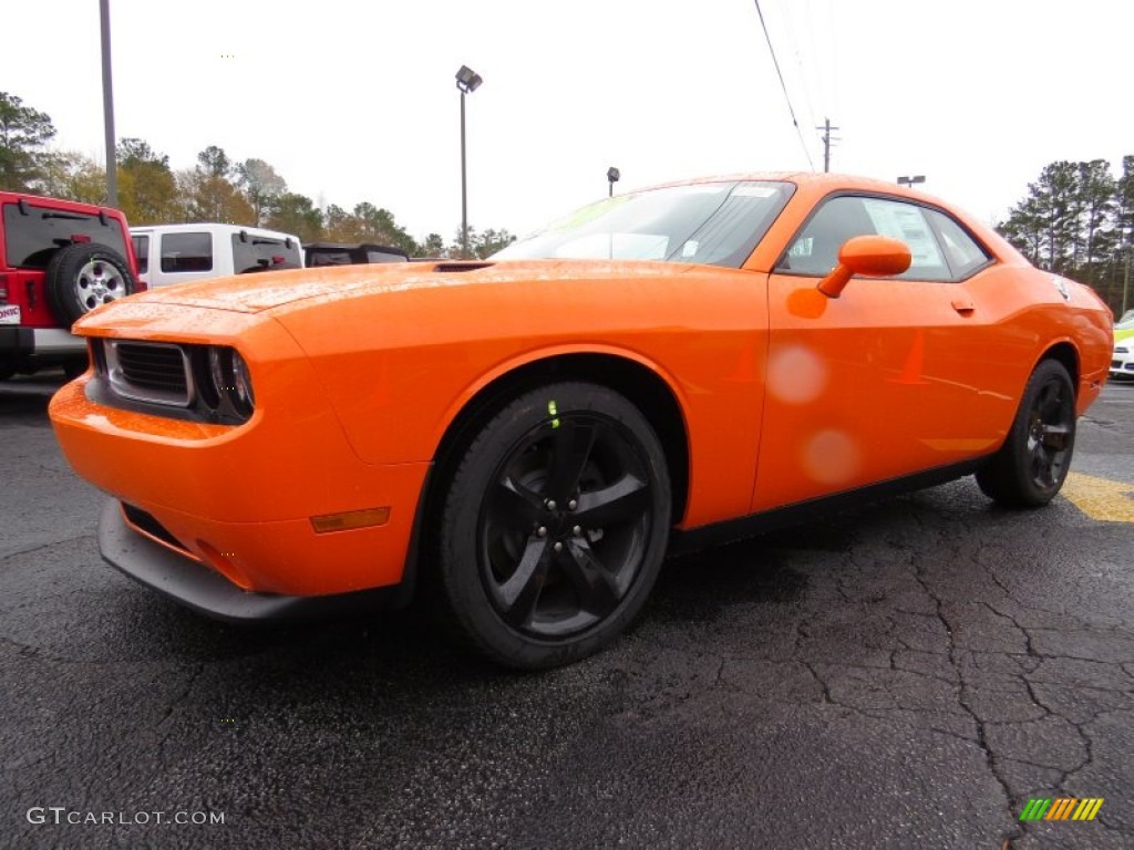 Header Orange 2014 Dodge Challenger SXT Exterior Photo #88578691