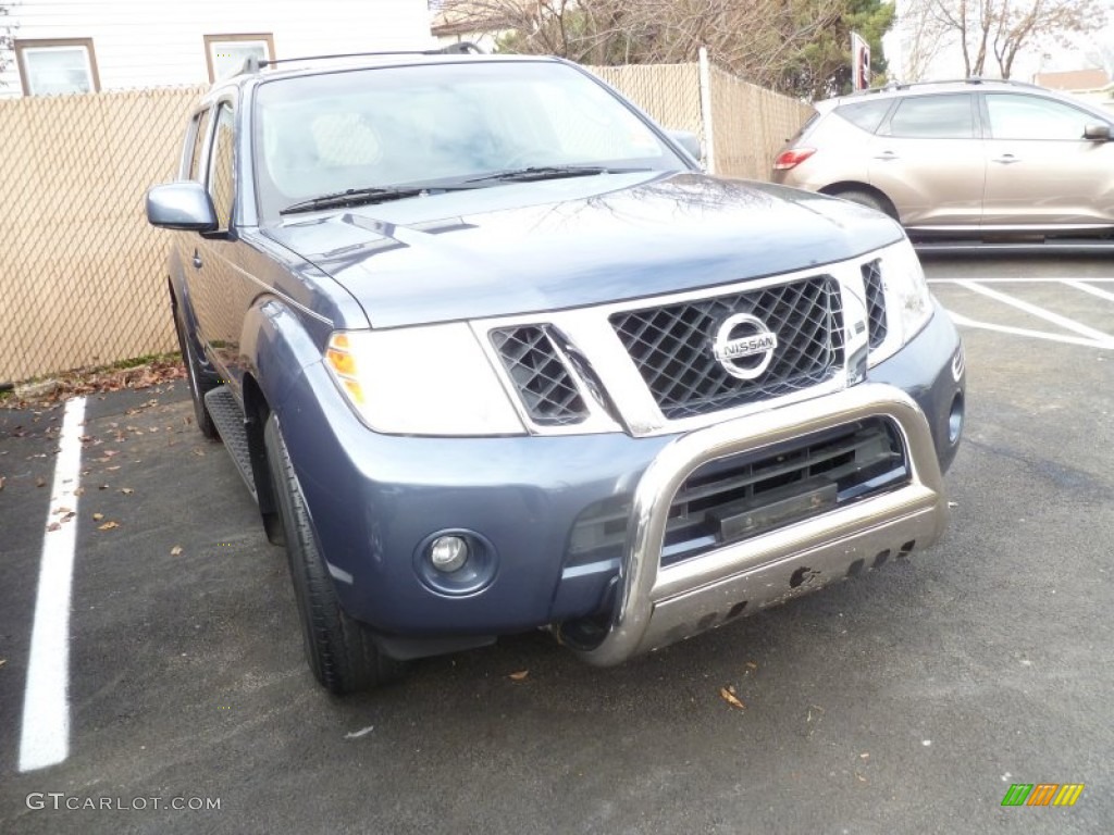 2008 Pathfinder SE 4x4 - Silverton Blue / Graphite photo #1