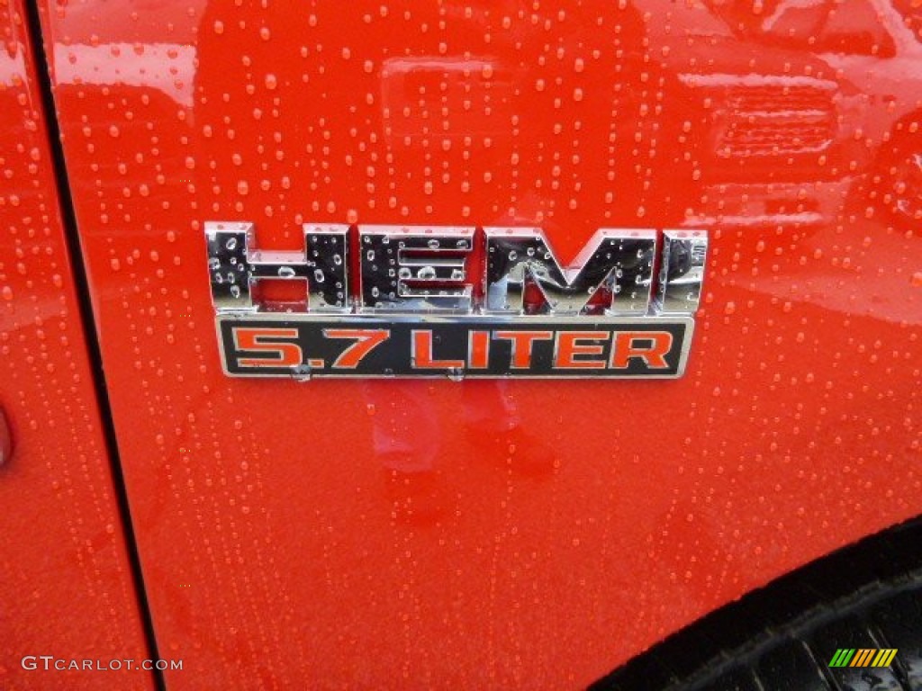 2014 1500 Tradesman Regular Cab 4x4 - Flame Red / Black/Diesel Gray photo #12