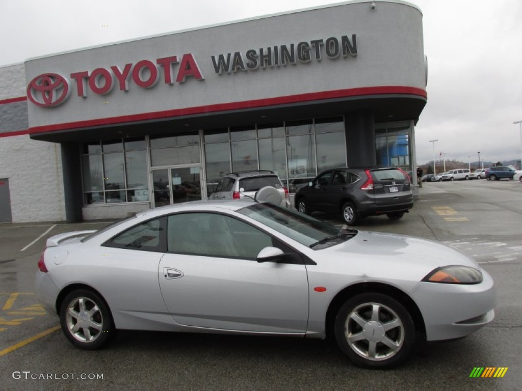 1999 Cougar V6 - Silver Frost Metallic / Midnight Black photo #2