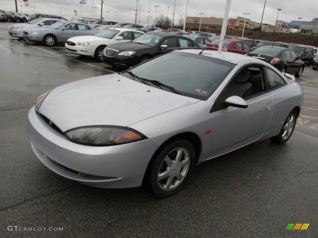 1999 Cougar V6 - Silver Frost Metallic / Midnight Black photo #7