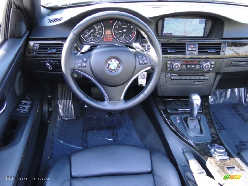 2009 BMW 3 Series 335i Convertible Black Dashboard Photo #88579748