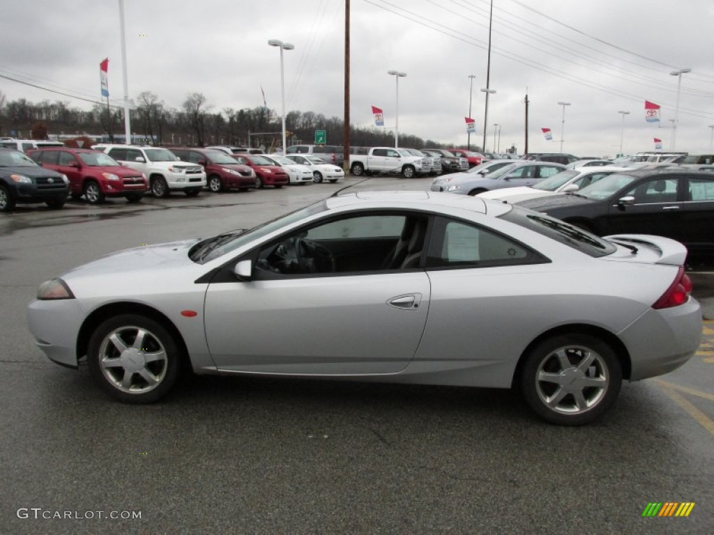 1999 Cougar V6 - Silver Frost Metallic / Midnight Black photo #8