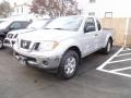 2011 Radiant Silver Metallic Nissan Frontier SV V6 King Cab 4x4  photo #3