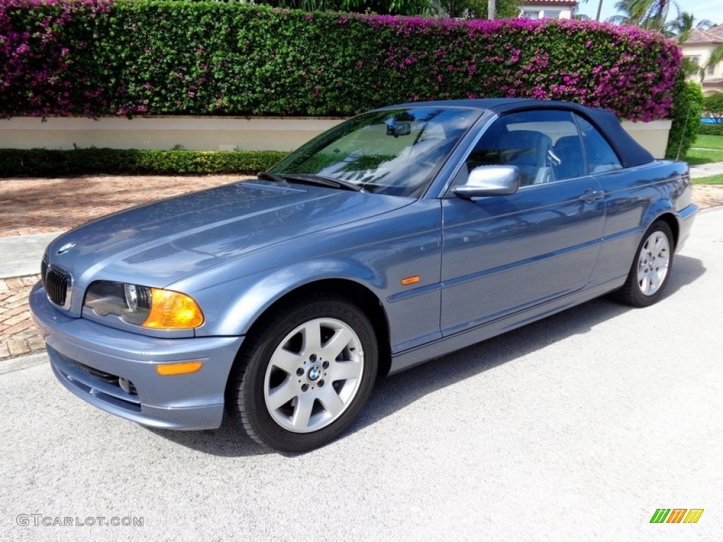 Steel Blue Metallic 2001 BMW 3 Series 325i Convertible Exterior Photo #88581622