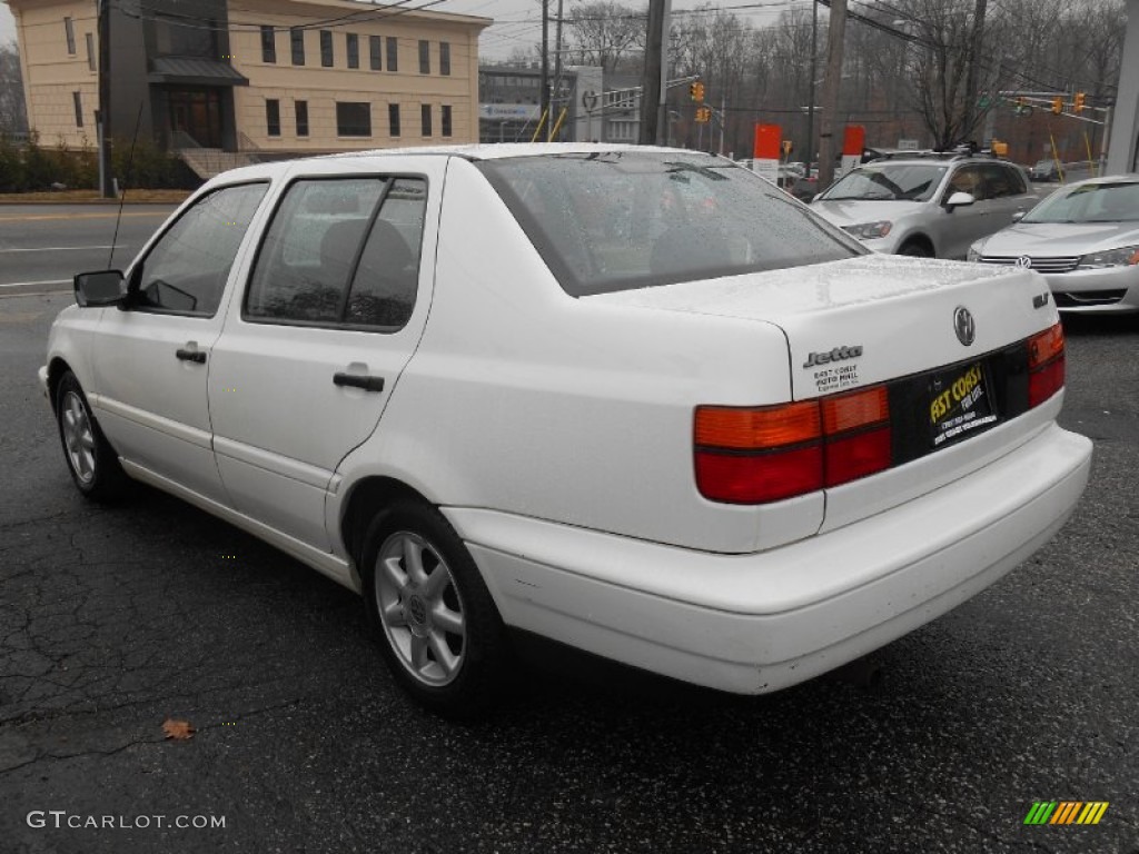 1998 Jetta GLS Sedan - Cool White / Black photo #6