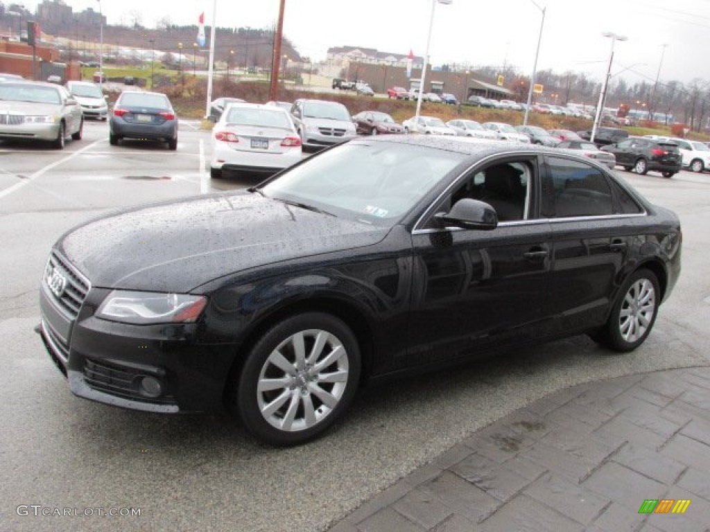 Brilliant Black 2009 Audi A4 2.0T Premium quattro Sedan Exterior Photo #88581934