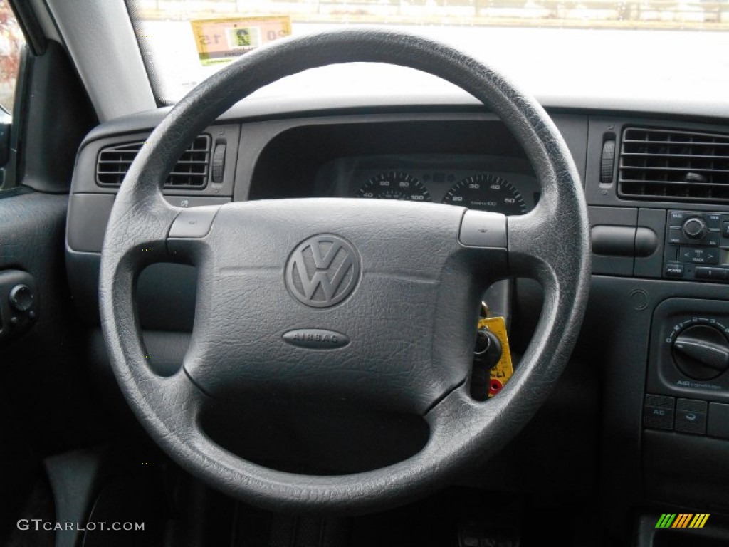 1998 Jetta GLS Sedan - Cool White / Black photo #12