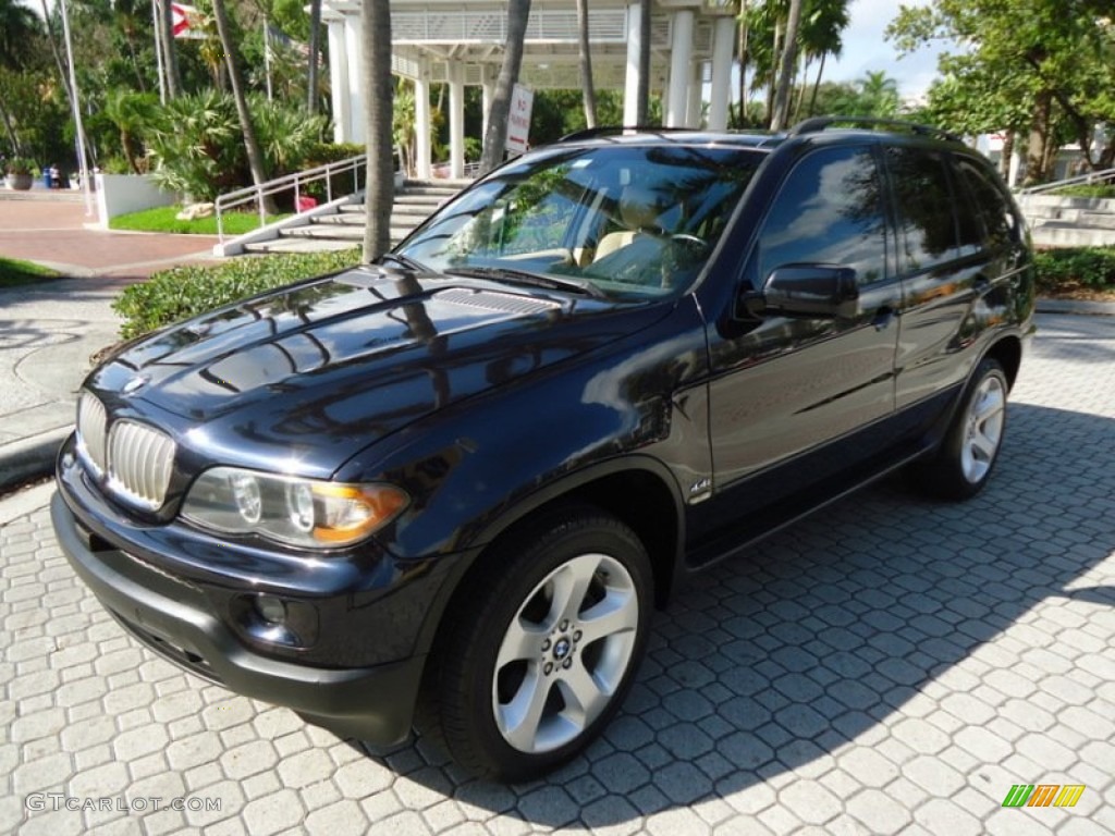 2004 X5 4.4i - Toledo Blue Metallic / Beige photo #1
