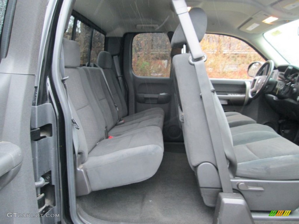 Ebony Interior 2008 Chevrolet Silverado 1500 LT Extended Cab 4x4 Photo #88583464