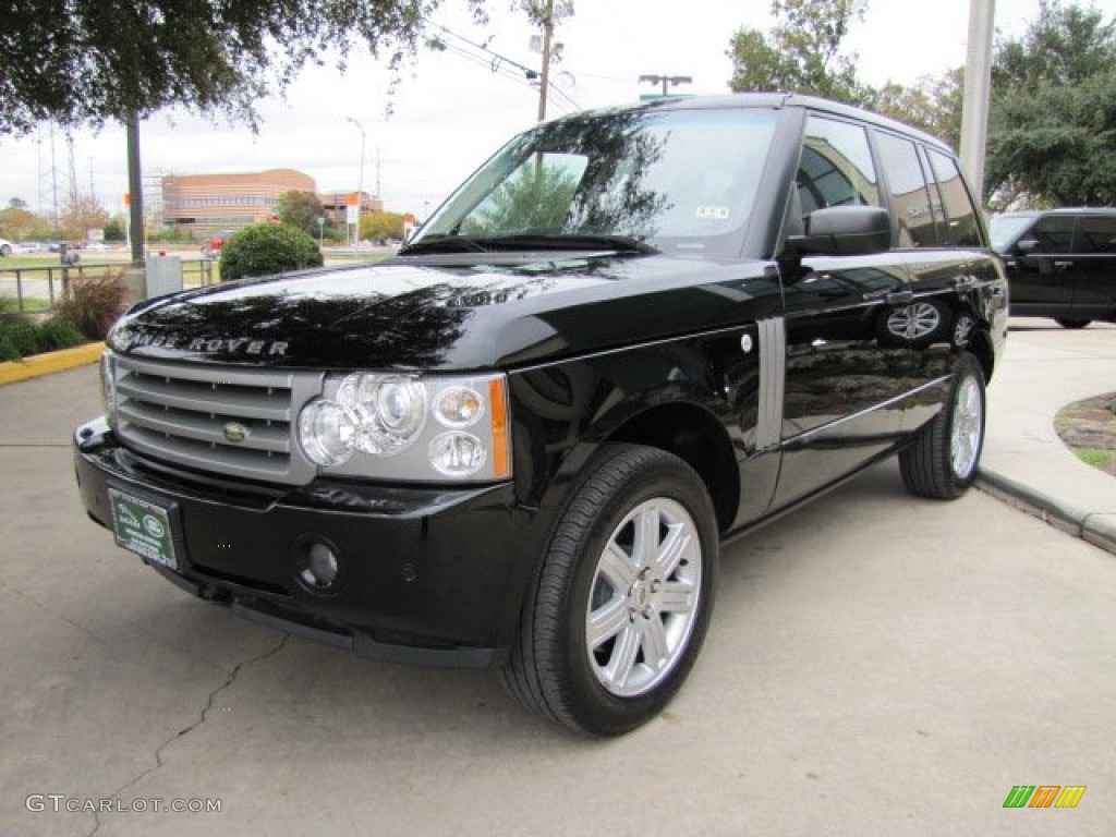 2008 Range Rover V8 HSE - Java Black Pearlescent / Jet Black photo #5